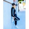 Arshiner Girls 2 Piece Outfits Sweatsuits Zip Up Hoodie Sweatshirt and Sweatpant Athletic Tracksuit Jogger Set(Black)
