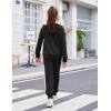 Arshiner Girls 2 Piece Outfits Sweatsuits Zip Up Hoodie Sweatshirt and Sweatpant Athletic Tracksuit Jogger Set(Black)
