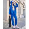 Arshiner Girls 2 Piece Outfits Sweatsuits Zip Up Hoodie Sweatshirt and Sweatpant Athletic Tracksuit Jogger Set(Navy)
