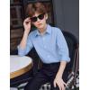 Arshiner Boys Long Sleeve Dress Shirt Button Down Shirts Formal School Uniform Shirt Size 5-12 Years(Light Blue)