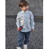 Arshiner Boys Long Sleeve Dress Shirt Button Down Shirts Formal School Uniform Shirt Size 5-12 Years(Light Green)