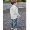 Arshiner Boys Long Sleeve Dress Shirt Button Down Shirts Formal School Uniform Shirt Size 5-12 Years(Light Green)