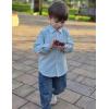 Arshiner Boys Long Sleeve Dress Shirt Button Down Shirts Formal School Uniform Shirt Size 5-12 Years(Light Green)