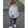 Arshiner Boys Long Sleeve Dress Shirt Button Down Shirts Formal School Uniform Shirt Size 5-12 Years(Light Green)
