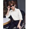 Arshiner Boys Long Sleeve Dress Shirt Button Down Shirts Formal School Uniform Shirt Size 5-12 Years(White)