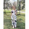 Arshiner Girls 2 Pieces Outfits Kids Square Neck Puff Sleeve Tops and Pants Set with Pockets 6-14 Years(Black Tie Dye)