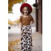 Arshiner Girls 2 Pieces Outfits Kids Square Neck Puff Sleeve Tops and Pants Set with Pockets 6-14 Years(Camouflage)