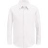 Arshiner Boys Long Sleeve Dress Shirt Button Down Shirts Formal School Uniform Shirt Size 5-12 Years(White)