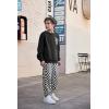 Arshiner Boys Fleece Colorblock Sweatshirt & Pants Outfit Set Fall Winter Clothes Toddler to Big Kid Sizes (2~12 Years)(Black + Checkered)