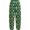Arshiner Boys Fleece Colorblock Sweatshirt & Pants Outfit Set Fall Winter Clothes Toddler to Big Kid Sizes (2~12 Years)(Black + Green Plaid)