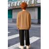 Arshiner Boys Fleece Colorblock Sweatshirt & Pants Outfit Set Fall Winter Clothes Toddler to Big Kid Sizes (2~12 Years)(Brown + Black)