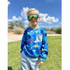 Arshiner Boys Fleece Colorblock Sweatshirt & Pants Outfit Set Fall Winter Clothes Toddler to Big Kid Sizes (2~12 Years)(Dinosaur Print + Gray)
