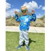 Arshiner Boys Fleece Colorblock Sweatshirt & Pants Outfit Set Fall Winter Clothes Toddler to Big Kid Sizes (2~12 Years)(Dinosaur Print + Gray)