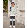 Arshiner Boys Pant Sets Long Sleeve Shirts and Pants Crewneck Sweatshirt for Fall Winter（2T- 8-9）(White & Black)
