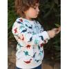 Arshiner Boys Pant Sets Long Sleeve Shirts and Pants Crewneck Sweatshirt for Fall Winter（2T- 8-9）(White & Blue)