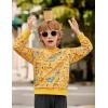 Arshiner Boys Pant Sets Long Sleeve Shirts and Pants Crewneck Sweatshirt for Fall Winter（2T- 8-9）(Yellow & Grey)