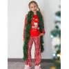 Arshiner Girls Christmas Pajamas Holiday Pjs for Kids Santa Long Sleeve Sleepwear(Red Christmas Teddy)