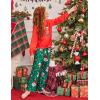 Arshiner Girls Christmas Pajamas Holiday Pjs for Kids Santa Long Sleeve Sleepwear(Red Merry Christmas)