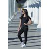 Arshiner Girls T Shirts Double Layer Ruffle Short Sleeve Casual V Neck Kids Summer Tops Blouse Tee(Black)