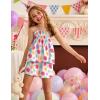 Arshiner Toddler Baby Girls Summer Clothes 2 Piece Outfits Ruffle Hem Camisole & Shorts Set with Pockets Cute Tracksuit 2-8Y(Color)