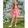 Arshiner Toddler Baby Girls Summer Clothes 2 Piece Outfits Ruffle Hem Camisole & Shorts Set with Pockets Cute Tracksuit 2-8Y(Purple)