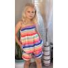 Arshiner Toddler Baby Girls Summer Clothes 2 Piece Outfits Ruffle Hem Camisole & Shorts Set with Pockets Cute Tracksuit 2-8Y(Rainbow)