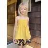 Arshiner Toddler Baby Girls Summer Clothes 2 Piece Outfits Ruffle Hem Camisole & Shorts Set with Pockets Cute Tracksuit 2-8Y(Yellow)