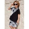 Arshiner Toddler Boy Summer Clothes Outfits Kids Colorblock Short Sleeve T-shirt Shorts Set 2-7 Years(Black Camo)