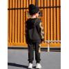Arshiner Toddler Boys Plaid Shirt Tops Pants Set Hoodie Sweatsuit for Fall Winter Spring Outfits 2-8 Years(Black & Yellow Plaid)