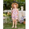 Arshiner Toddler Girl Summer Clothes 2 Piece Loose Spaghetti Strap Tank Top and Short Set Kids Clothing Sets with Pockets(Colorful Flower)