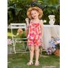 Arshiner Toddler Girl Summer Clothes 2 Piece Loose Spaghetti Strap Tank Top and Short Set Kids Clothing Sets with Pockets(Hawaiian Style)