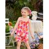 Arshiner Toddler Girl Summer Clothes 2 Piece Loose Spaghetti Strap Tank Top and Short Set Kids Clothing Sets with Pockets(Hawaiian Style)