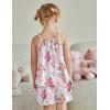 Arshiner Toddler Girl Summer Clothes 2 Piece Loose Spaghetti Strap Tank Top and Short Set Kids Clothing Sets with Pockets(Patten 01)