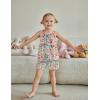 Arshiner Toddler Girl Summer Clothes 2 Piece Loose Spaghetti Strap Tank Top and Short Set Kids Clothing Sets with Pockets(Patten 02)