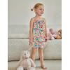 Arshiner Toddler Girl Summer Clothes 2 Piece Loose Spaghetti Strap Tank Top and Short Set Kids Clothing Sets with Pockets(Patten 02)
