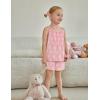 Arshiner Toddler Girl Summer Clothes 2 Piece Loose Spaghetti Strap Tank Top and Short Set Kids Clothing Sets with Pockets(Pink Daisy)