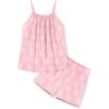 Arshiner Toddler Girl Summer Clothes 2 Piece Loose Spaghetti Strap Tank Top and Short Set Kids Clothing Sets with Pockets(Pink Daisy)