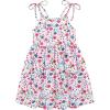 Arshiner Toddler Summer Dress Little Girls Sleeveless Bowknot Sundress Casual Beach Party Dresses with Pocket(Pink Floral)