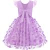 Arshiner Toddler Tutu Dress Little Girls Summer Tulle Backless Party Birthday Cotton Dresses 2-6Y(Purple Flower)