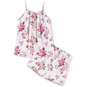 Arshiner Toddler Girl Summer Clothes 2 Piece Loose Spaghetti Strap Tank Top and Short Set Kids Clothing Sets with Pockets(Patten 01)