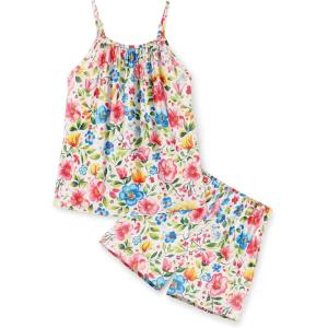 Arshiner Toddler Girl Summer Clothes 2 Piece Loose Spaghetti Strap Tank Top and Short Set Kids Clothing Sets with Pockets(Patten 02)
