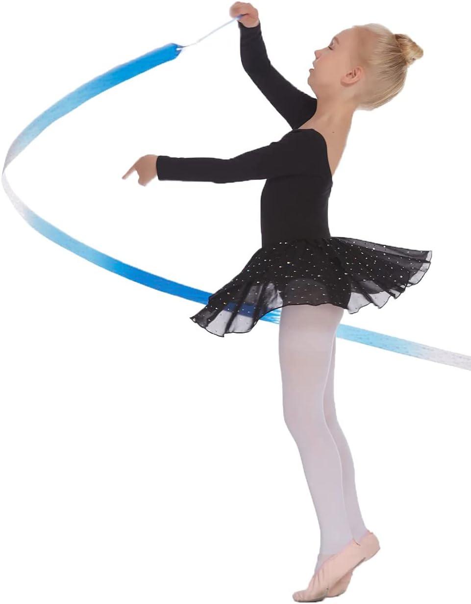 image:imageArshiner Kid Girls Long Sleeve Shiny Ballet Dance Dress Tutu Skirted Leotard