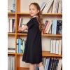 Arshiner Girls Dress Kids Short Sleeve Solid Color Casual T-Shirt Dress