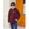 Arshiner Kids Fuzzy Fleece Hoodie Zipper Casual Pullover Sweatshirts for Boys Girls
