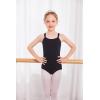 Arshiner Kids Girl’s Double Strap Slim Solid Camisole Leotard Black(FBA) 150(Age: 9-10Y)