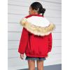 Arshiner Kids Girls Winter Coats Warm Thick Padded Hooded Fleece Lined Puffer Parka Jacket