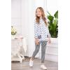 Arshiner Little Girls Clothes Set Cute Bunny Girls Outfits Long Sleeve Tops and Pants Set(Bunny-white)
