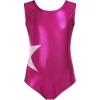 Arshiner Kid Girls Sleeveless Gymnastics Leotards Shiny Sparkle Stars One Piece Ballet Dance Outfit