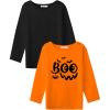 Arshiner Kids 2 Pack Long Sleeve Tees Girls Basic Tees 2pcs Shirt