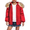 Arshiner Kids Girls Winter Coats Warm Thick Padded Hooded Fleece Lined Puffer Parka Jacket